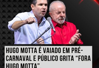 Hugo Motta é vaiado em evento de pré-Carnaval na Paraíba