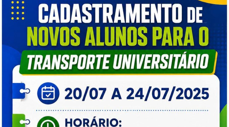 TRANSPORTE UNIVERSITÁRIO GRATUITO